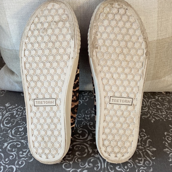 Tretorn slip on sneakers. Cute leopard print. Size 7. Worn twice. - Picture 5 of 8